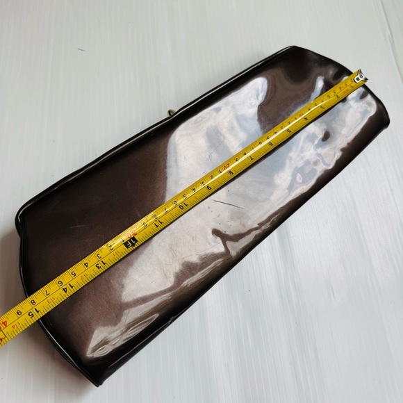 Vintage Patent Elegant Brown Clutch long length - Picture 6 of 9